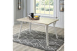 Grannen White/Natural Dining Table - Gate FurnitureDining Table