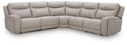 Gravier Gray 5-Piece Power Reclining Sectional - U13300S4