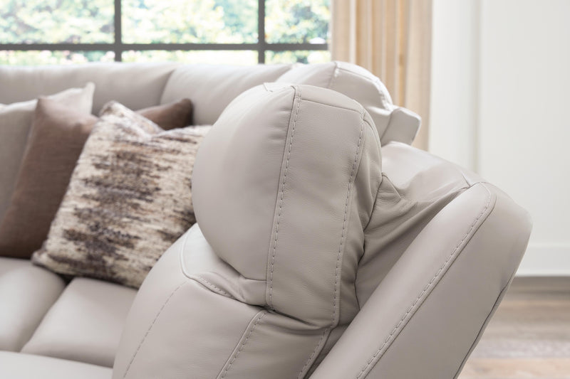 Gravier Gray 6-Piece Power Reclining Sectional with Storage Console - U13300S5