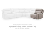 Gravier Gray Right-Arm Facing Power Recliner - U1330062