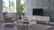 Gravita  Accent Chair (Deren Beige) /Ivory Legs - 20GTA1C00200022