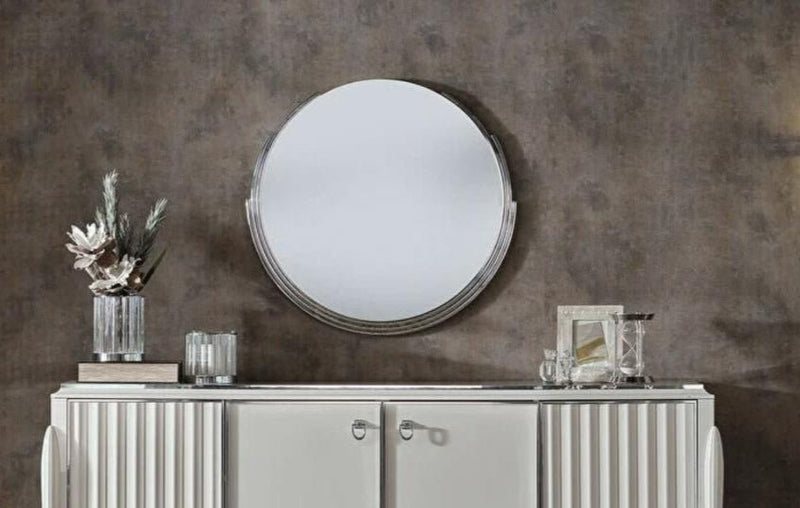 Gravita Buffet Mirror/ (Ivory) - Lara FurnitureMirror
