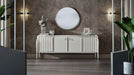 Gravita Dining Table (Ivory) - Gate FurnitureDining Tables