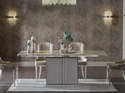 Gravita Dining Table (Ivory) - Lara FurnitureDining Tables