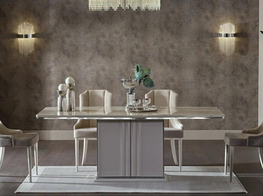 Gravita Dining Table (Ivory) - Gate FurnitureDining Tables