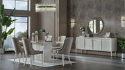 Gravita  Expandable Dining Table (Ivory) - 20-GRA-EXP DINING TABLE-IVORY