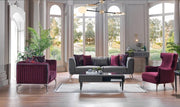 Gravita Sleeper (Deren Anthracite & Beige) Living Room Set - Lara FurnitureLiving Room Set