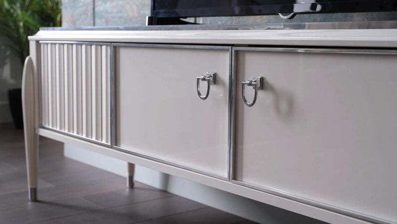 Gravita Tv Stand Ivory Leg - Lara FurnitureTV Stand