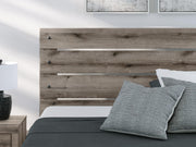 Graystorm Brown Gray King Panel Bed - PCB2405B8