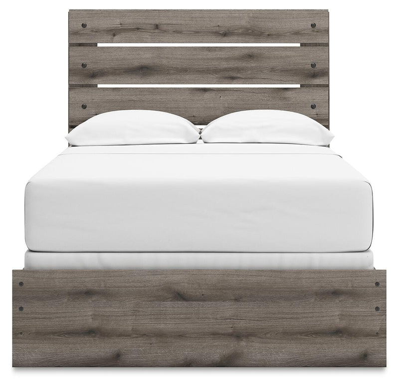 Graystorm Full Panel Bed and Dresser in Brown Gray - PKG021346