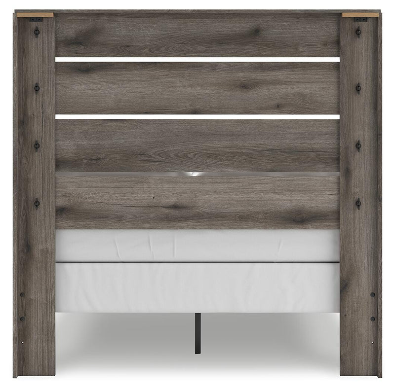 Graystorm Full Panel Bed and Dresser in Brown Gray - PKG021346