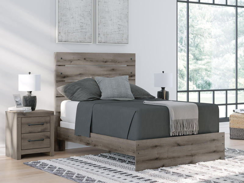 Graystorm Full Panel Bed and Dresser in Brown Gray - PKG021346