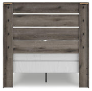 Graystorm Full Panel Bed, Dresser, Mirror and Chest in Brown Gray - PKG021344