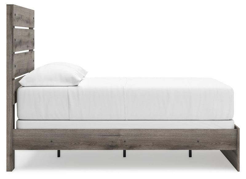 Graystorm Full Panel Bed, Dresser, Mirror, Chest and 2 Nightstands in Brown Gray - PKG021342