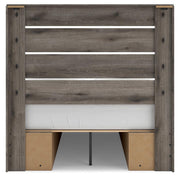 Graystorm Full Panel Bed with Storage and Dresser in Brown Gray - PKG021393
