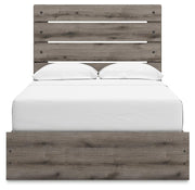 Graystorm Full Panel Bed with Storage, Dresser, Mirror and Chest in Brown Gray - PKG021391