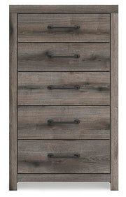 Graystorm Full Panel Bed with Storage, Dresser, Mirror, Chest and Nightstand in Brown Gray - PKG021392