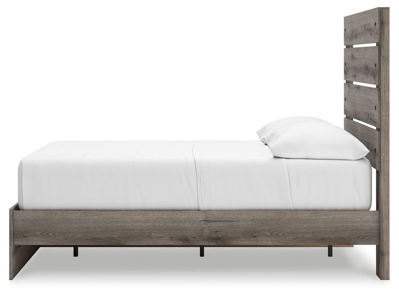 Graystorm Full Panel Storage Bed and Dresser in Brown Gray - PKG021377