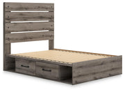 Graystorm Full Panel Storage Bed, Dresser and Mirror in Brown Gray - PKG021371