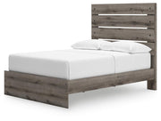 Graystorm Full Panel Storage Bed, Dresser and Mirror in Brown Gray - PKG021371