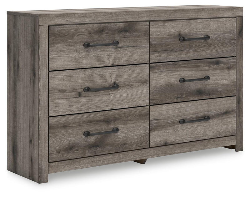 Graystorm Full Panel Storage Bed, Dresser and Nightstand in Brown Gray - PKG021378