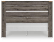 Graystorm King Panel Bed, Dresser and Mirror in Brown Gray - PKG021355