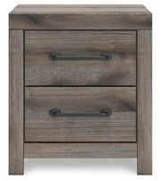 Graystorm King Panel Bed, Dresser and Nightstand in Brown Gray - PKG021362