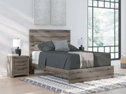 Graystorm Queen Panel Bed, Dresser and Nightstand in Brown Gray - PKG021354