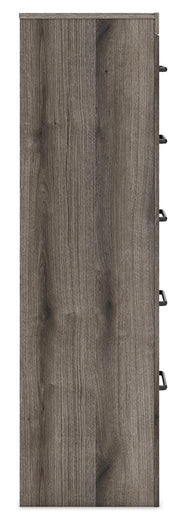 Graystorm Queen Panel Bed, Dresser, Mirror, Chest and Nightstand in Brown Gray - PKG021352