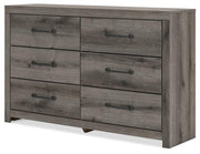 Graystorm Twin Panel Bed and Dresser in Brown Gray - PKG021338