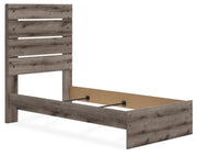 Graystorm Twin Panel Bed, Dresser and Nightstand in Brown Gray - PKG021339