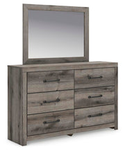 Graystorm Twin Panel Bed, Dresser, Mirror and Chest in Brown Gray - PKG021336
