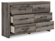 Graystorm Twin Panel Storage Bed, Dresser and Nightstand in Brown Gray - PKG021370