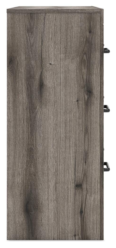 Graystorm Twin Panel Storage Bed, Dresser and Nightstand in Brown Gray - PKG021370