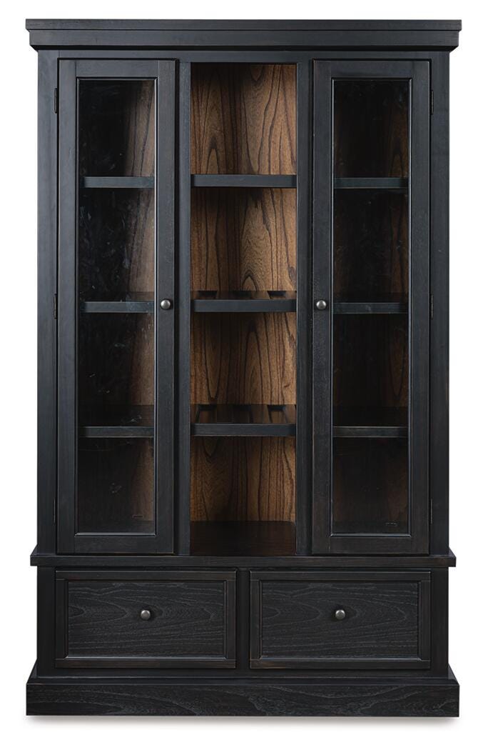 Greddinton Black/Brown Curio - PCD824-186