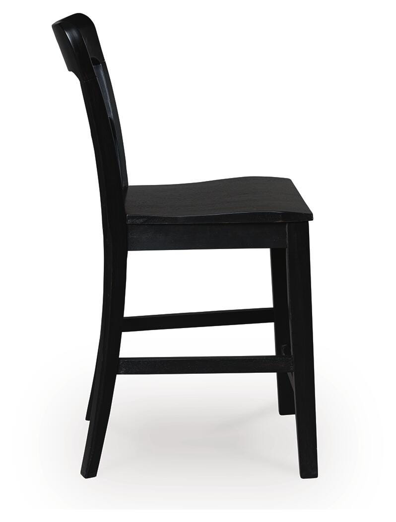 Greddinton Black Counter Height Barstool, Set of 2 - PCD824-124