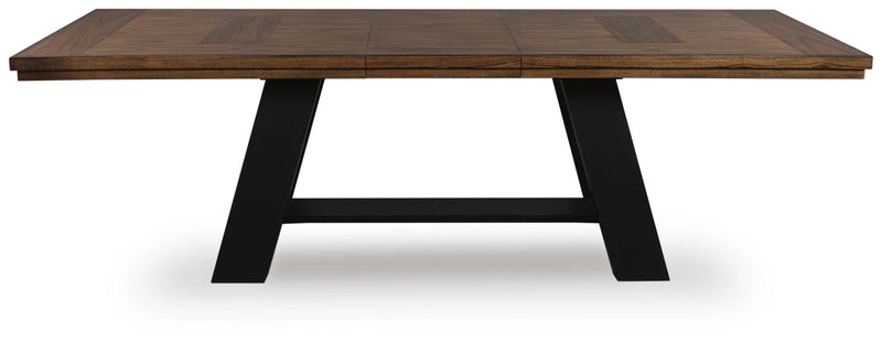 Greddinton Brown/Black Dining Extension Table - PCD824D11