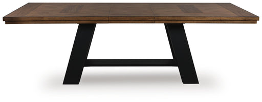 Greddinton Brown/Black Dining Extension Table - PCD824D11
