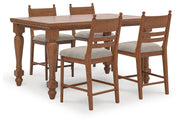 Greddinton Counter Height Dining Table and 4 Barstools - PCD824D19