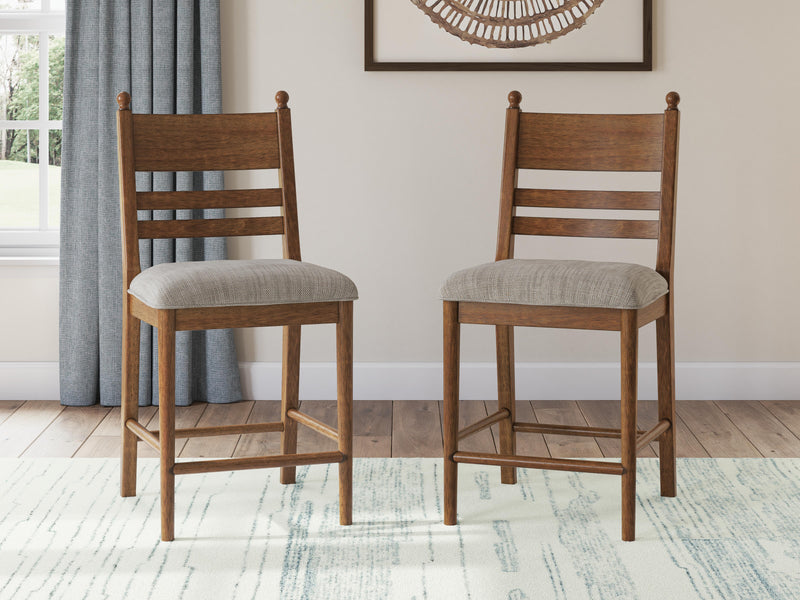 Greddinton Counter Height Dining Table and 6 Barstools - PCD824D20