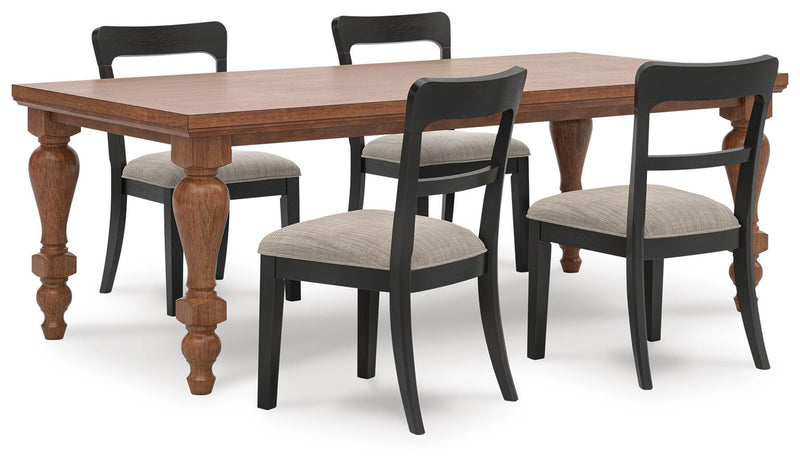 Greddinton Dining Table and 4 Chairs - PCD824D3