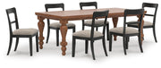 Greddinton Dining Table and 6 Chairs - PCD824D21