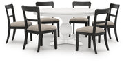 Greddinton Dining Table and 6 Chairs - PCD824D28