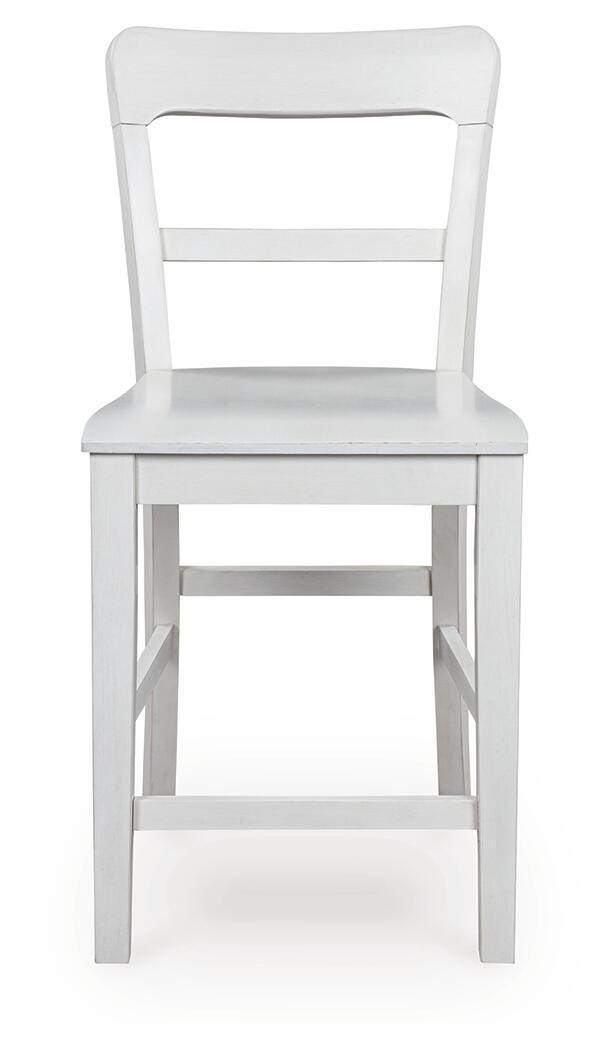 Greddinton White Counter Height Barstool, Set of 2 - PCD824-224