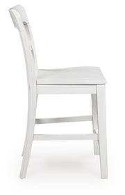 Greddinton White Counter Height Barstool, Set of 2 - PCD824-224