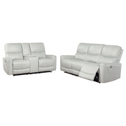 Greenfield 2-piece Power Reclining Sofa Set Dove Grey - 610261P-S2