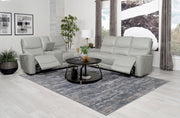 Greenfield 2-piece Power Reclining Sofa Set Dove Grey - 610261P-S2