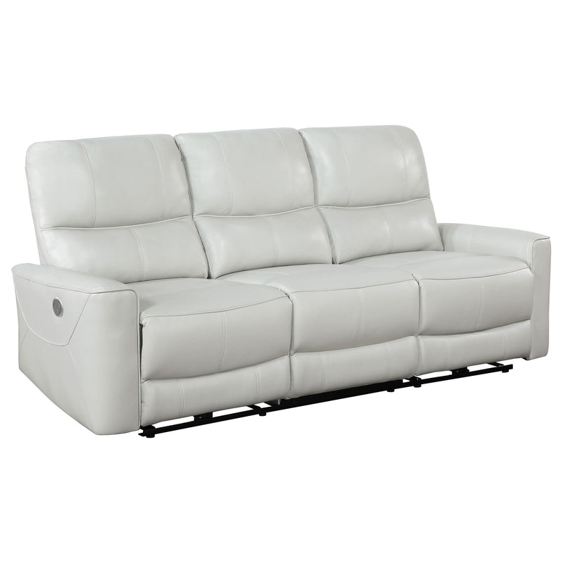 Greenfield 2-piece Power Reclining Sofa Set Dove Grey - 610261P-S2