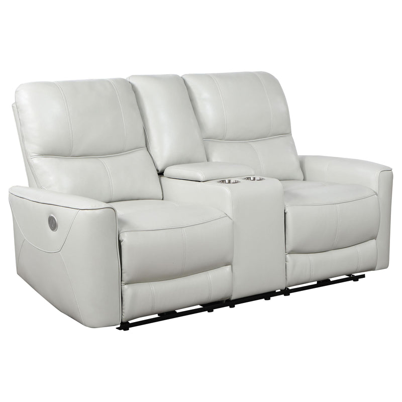 Greenfield 2-piece Power Reclining Sofa Set Dove Grey - 610261P-S2
