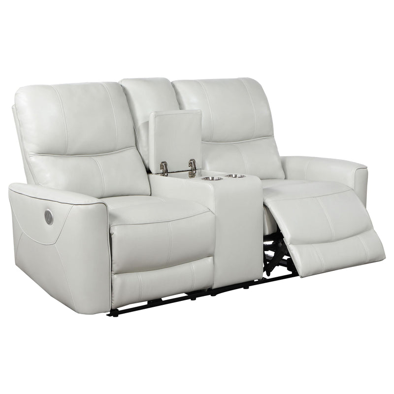 Greenfield 2-piece Power Reclining Sofa Set Dove Grey - 610261P-S2